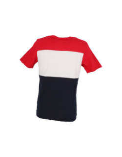 T-shirt logo block rouge homme - Jack & Jones