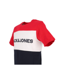 T-shirt logo block rouge homme - Jack & Jones