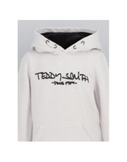 Sweat à capuche siclass blanc enfant - Teddy Smith