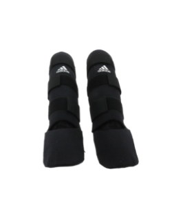 Protège-tibias pied sport de combat coton noir - Adidas