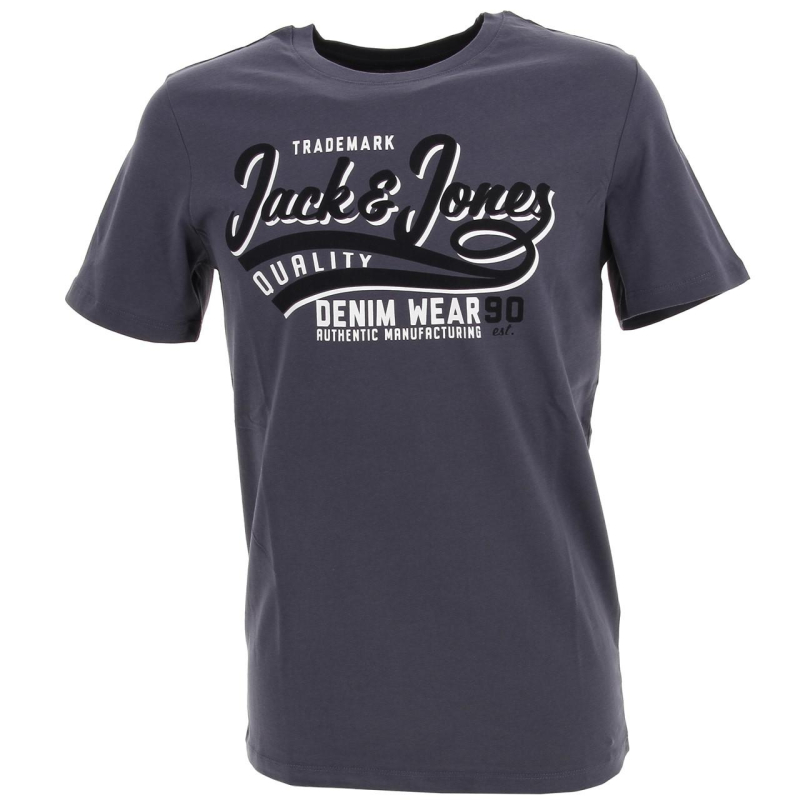 T-shirt grisaille bleu marine homme - Jack & Jones