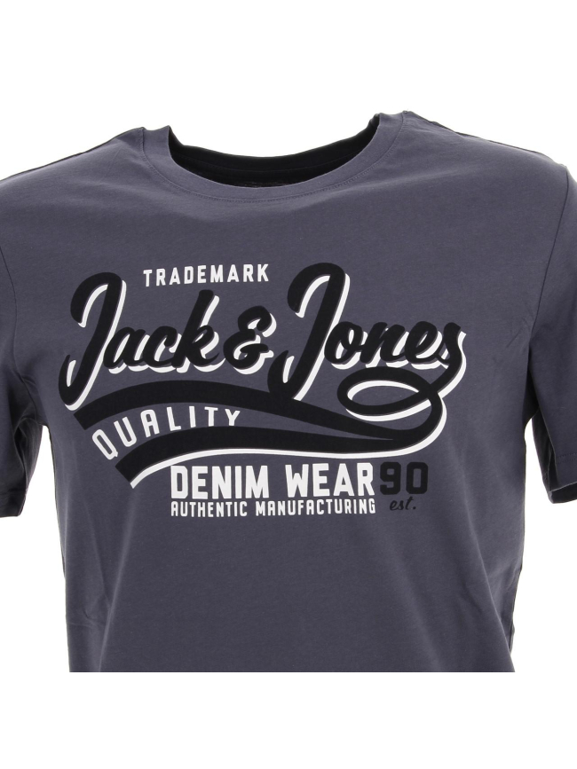 T-shirt grisaille bleu marine homme - Jack & Jones