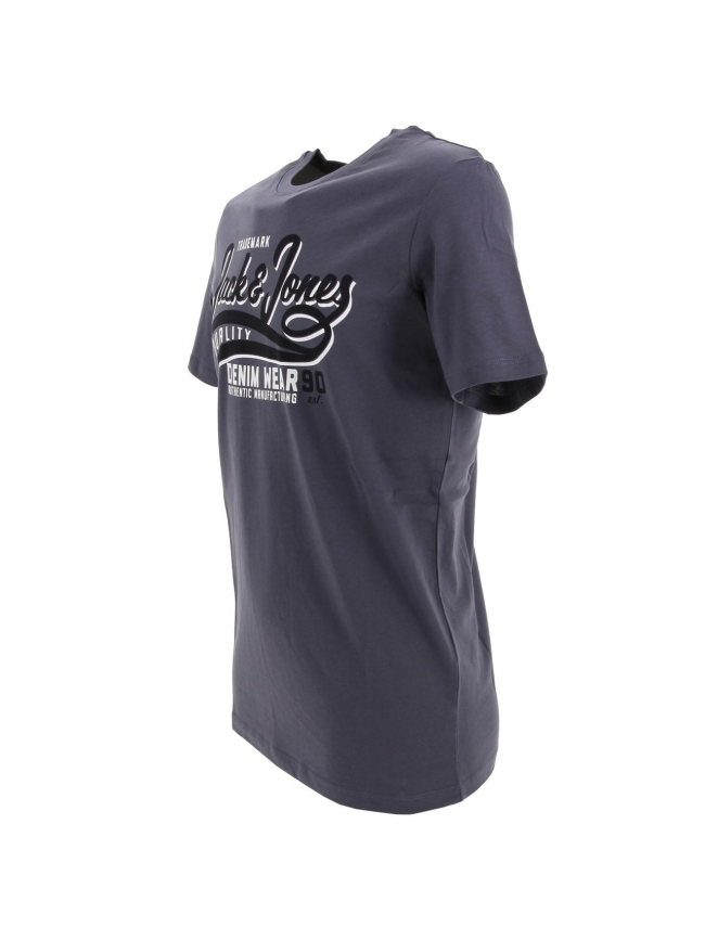 T-shirt grisaille bleu marine homme - Jack & Jones