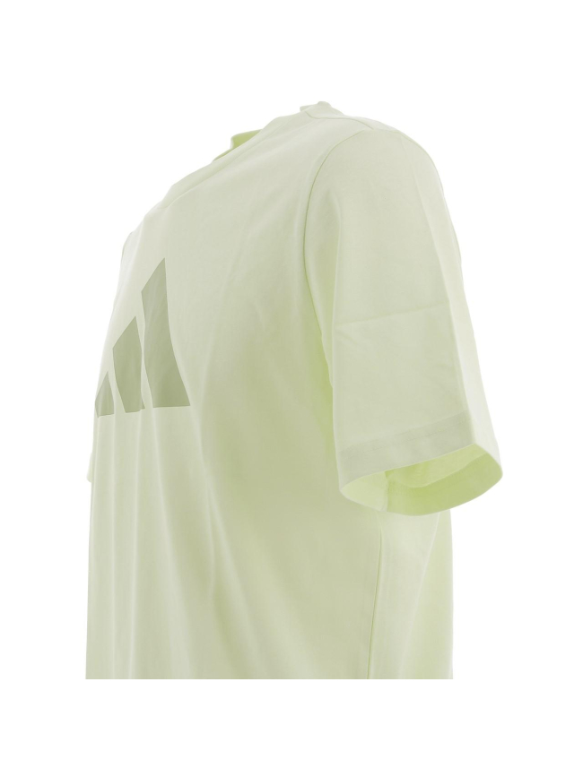 T-shirt 3 bandes vert anis homme - Adidas