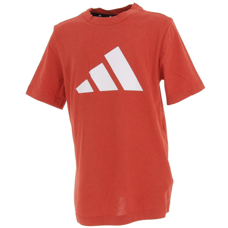 T-shirt logo 3 bandes rouge enfant - Adidas