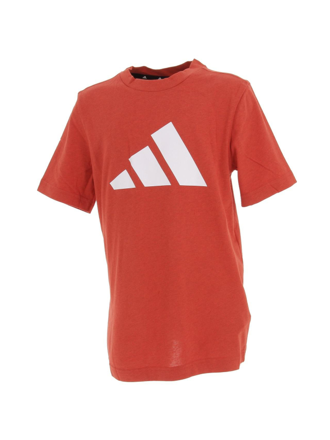 T-shirt logo 3 bandes rouge enfant - Adidas