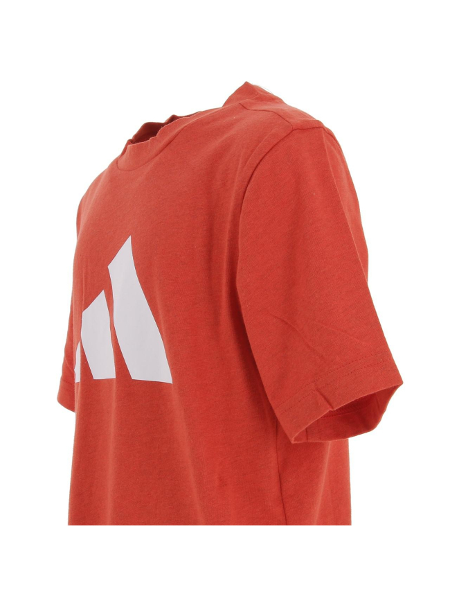 T-shirt logo 3 bandes rouge enfant - Adidas