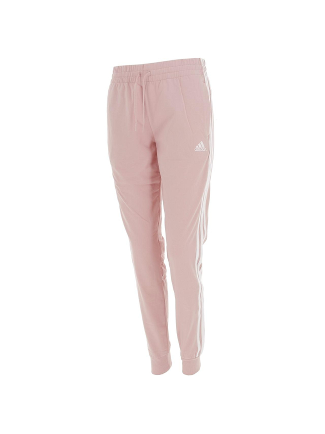 Jogging 3 bandes rose femme - Adidas