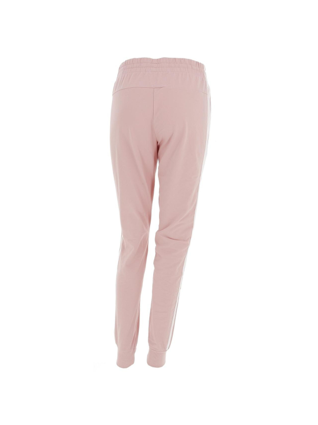 Jogging 3 bandes rose femme - Adidas