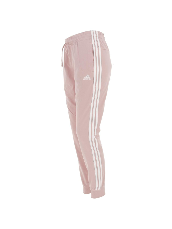 Jogging 3 bandes rose femme - Adidas