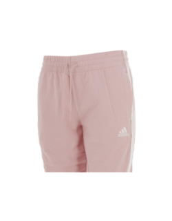 Jogging 3 bandes rose femme - Adidas