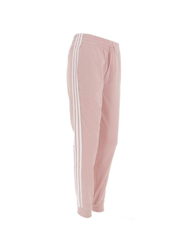 Jogging 3 bandes rose femme - Adidas