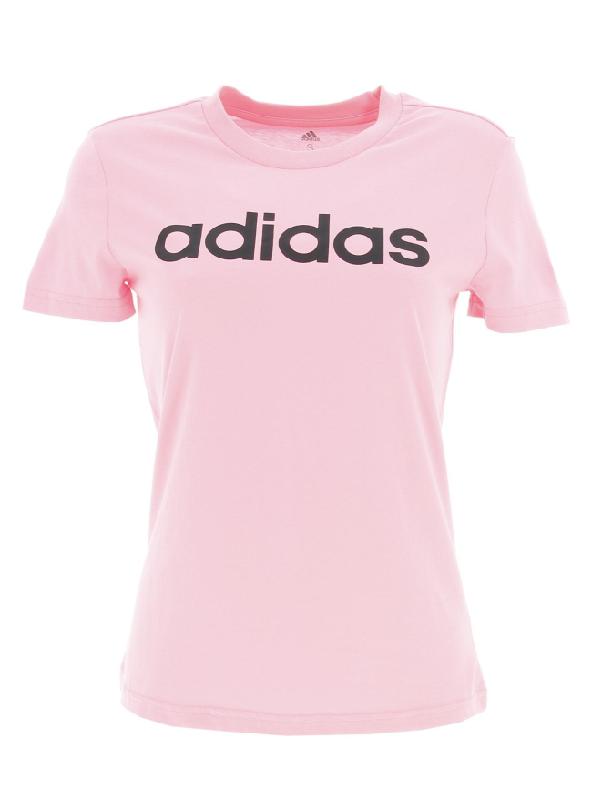 T-shirt sport logo rose femme - Adidas