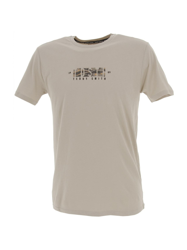 T-shirt jurgen dune beige homme - Teddy Smith