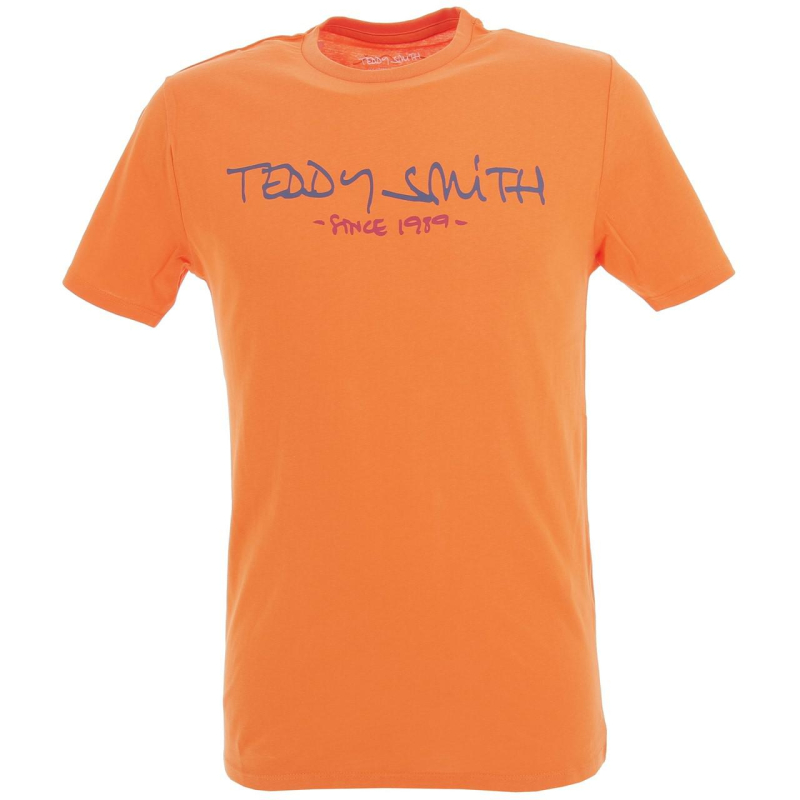 T-shirt ticlass basic orange homme - Teddy Smith