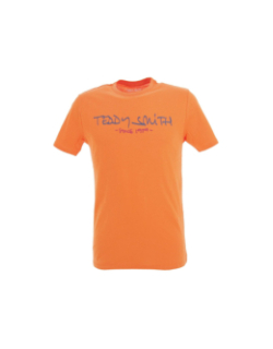 T-shirt ticlass basic orange homme - Teddy Smith