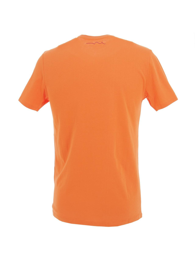 T-shirt ticlass basic orange homme - Teddy Smith