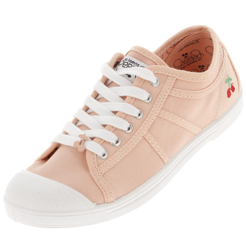 Chaussures en toile basic rose femme - Le Temps Des Cerises