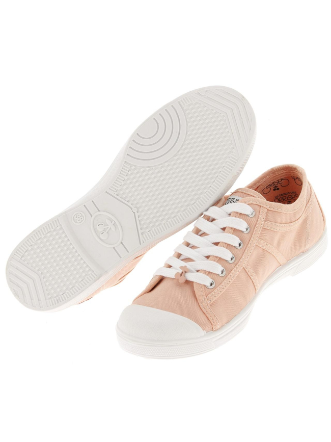 Chaussures en toile basic rose femme - Le Temps Des Cerises