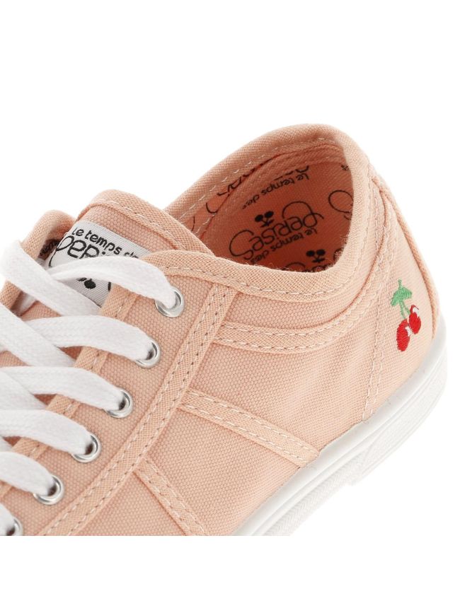 Chaussures en toile basic rose femme - Le Temps Des Cerises