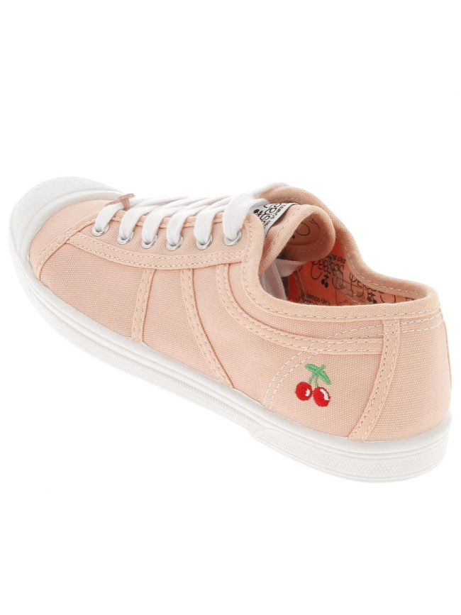 Chaussures en toile basic rose femme - Le Temps Des Cerises