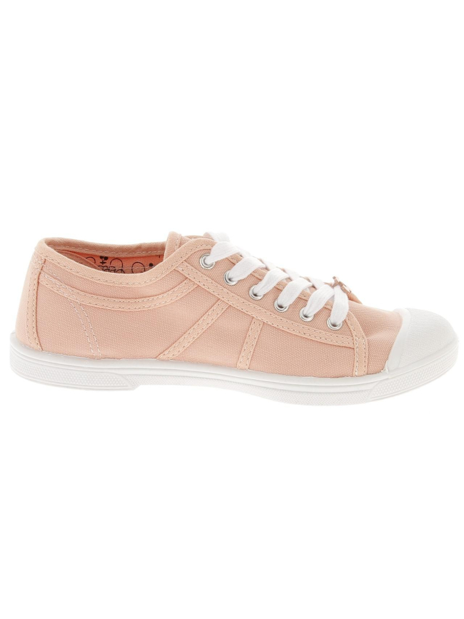 Chaussures en toile basic rose femme - Le Temps Des Cerises