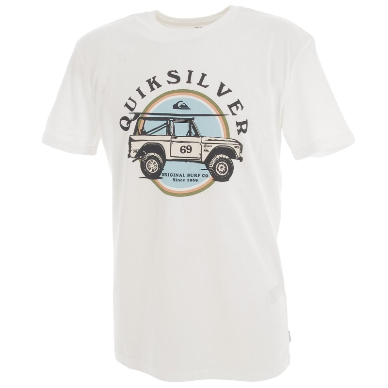 T-shirt coastal grooves blanc homme - Quiksilver