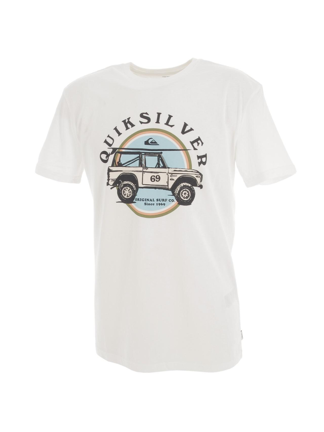 T-shirt coastal grooves blanc homme - Quiksilver