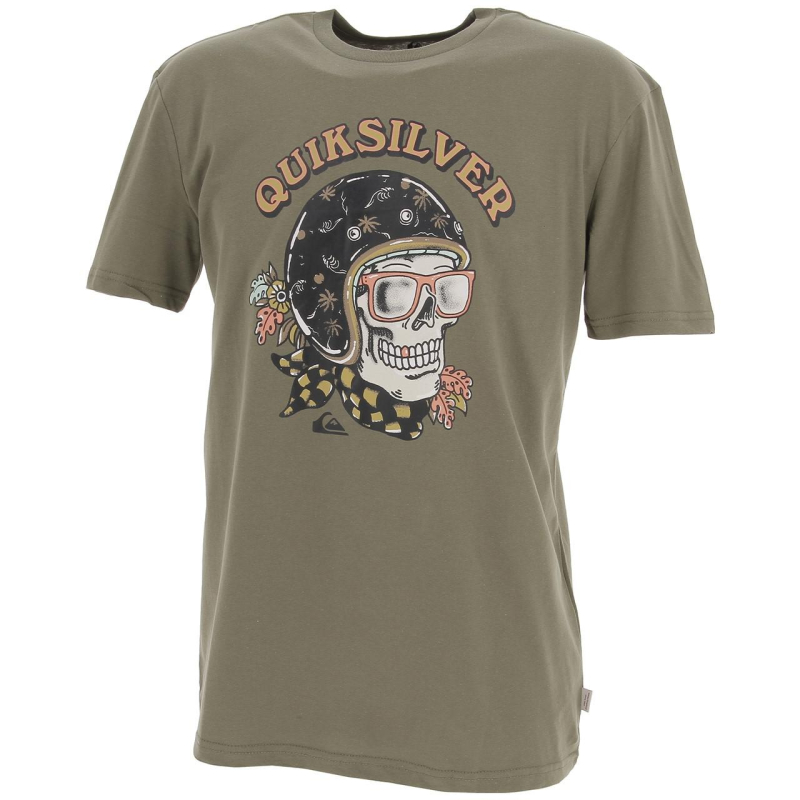 T-shirt skull trooper kaki homme - Quiksilver