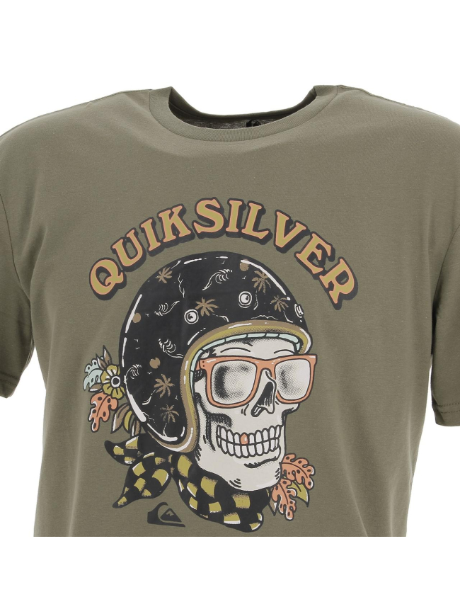 T-shirt skull trooper kaki homme - Quiksilver