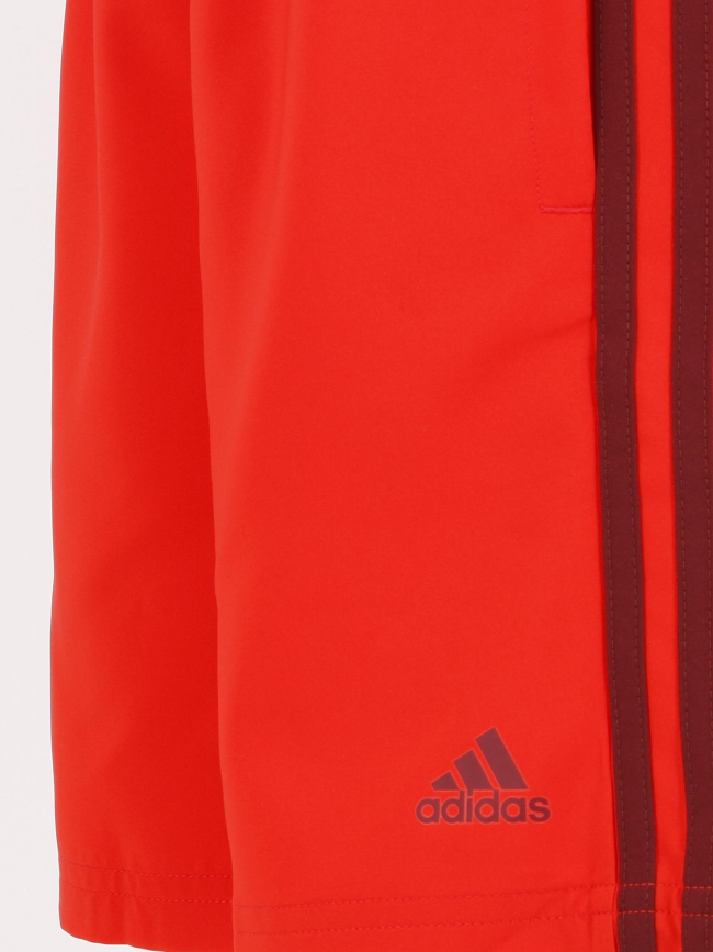 Short de sport 3 bandes rouge enfant - Adidas
