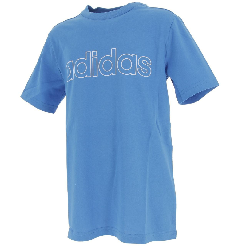 T-shirt linear bleu garçon - Adidas