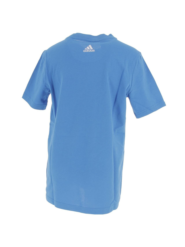 T-shirt linear bleu garçon - Adidas