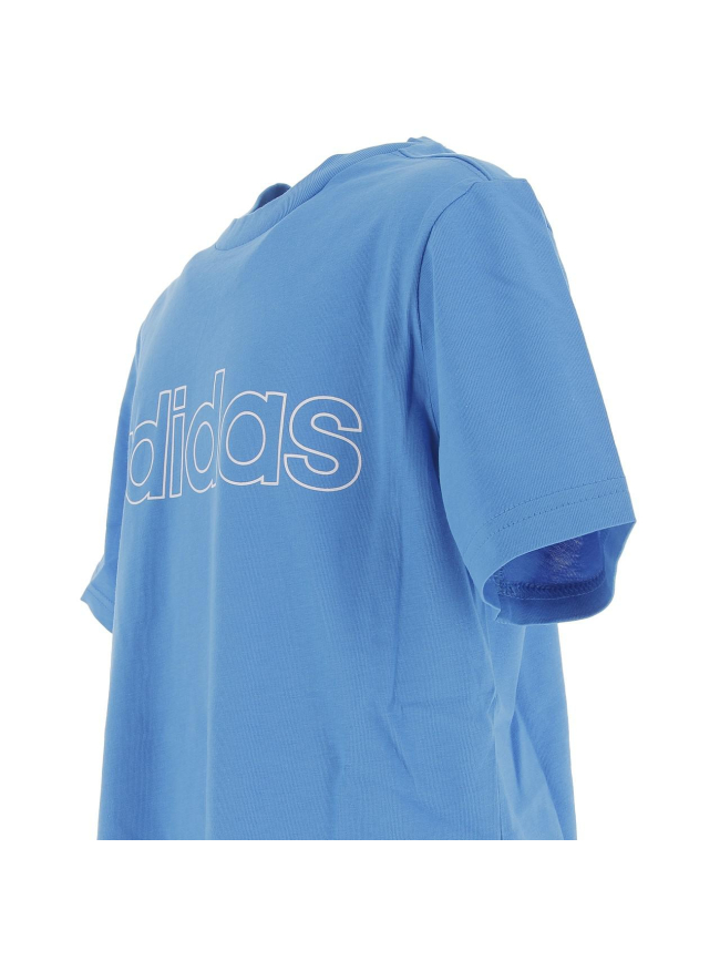 T-shirt linear bleu garçon - Adidas