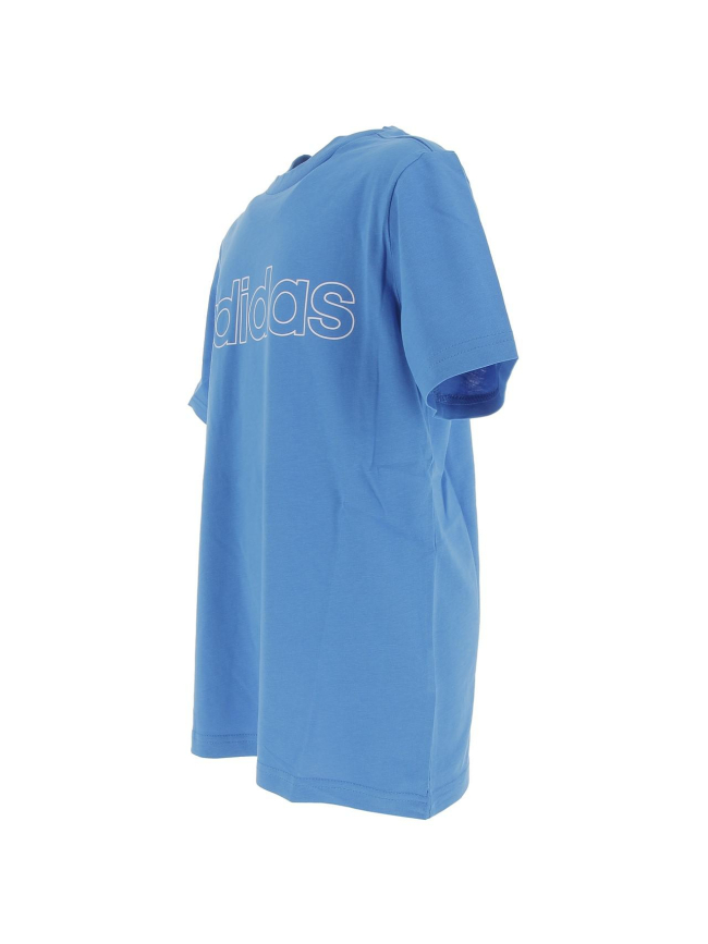 T-shirt linear bleu garçon - Adidas