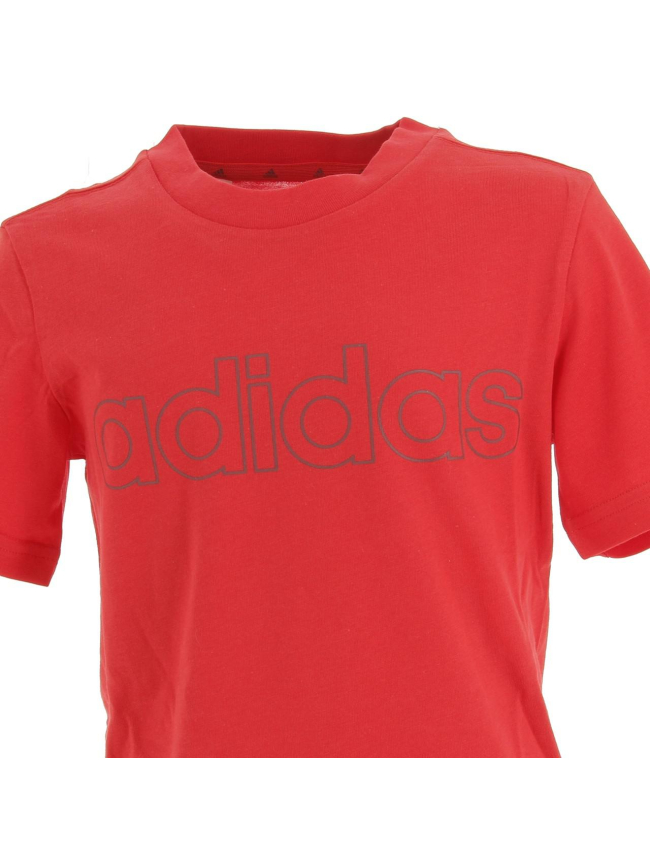 T-shirt linear rouge enfant - Adidas