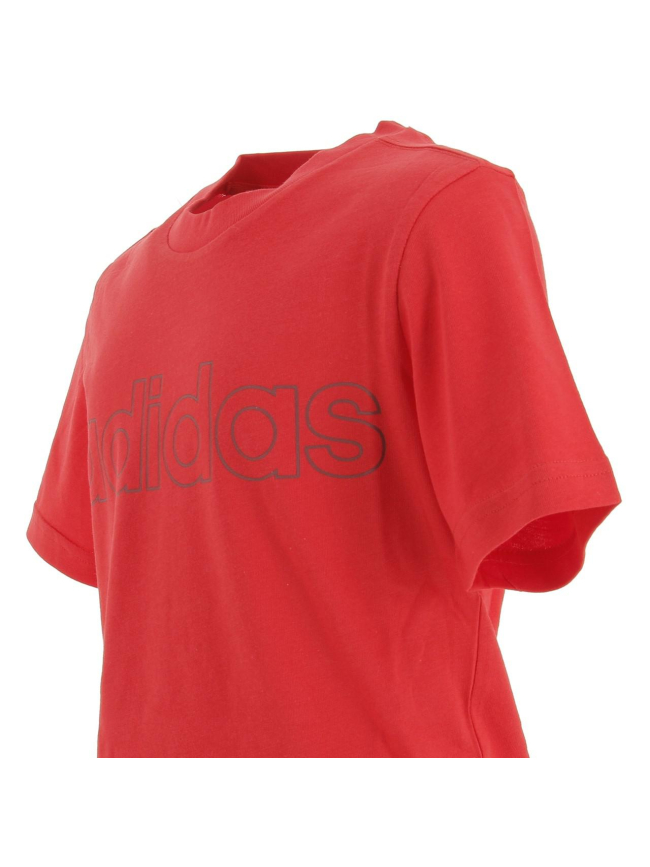 T-shirt linear rouge enfant - Adidas