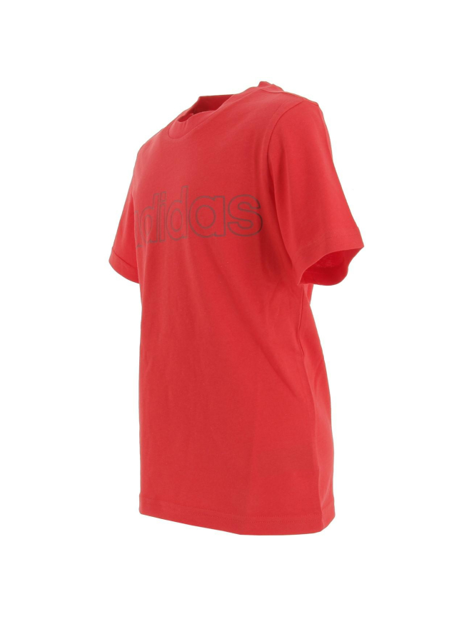 T-shirt linear rouge enfant - Adidas