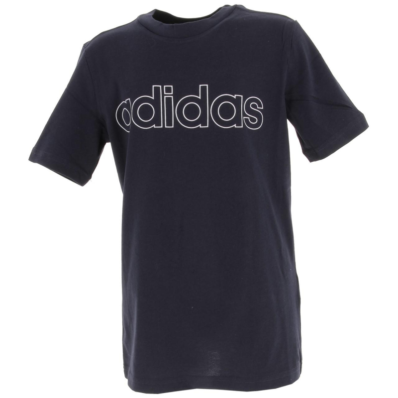 T shirt linear bleu marine enfant - Adidas