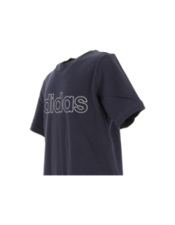 T shirt linear bleu marine enfant - Adidas