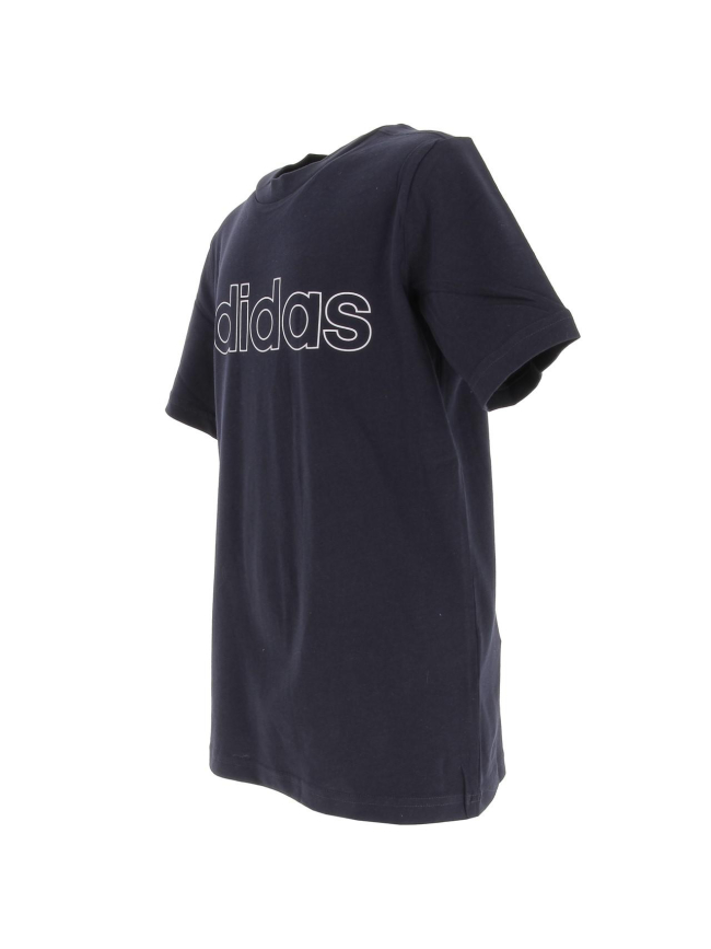 T shirt linear bleu marine enfant - Adidas