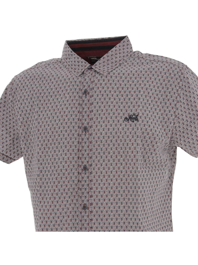 Chemise manches courtes rm 4647 bordeaux homme - Rms 26