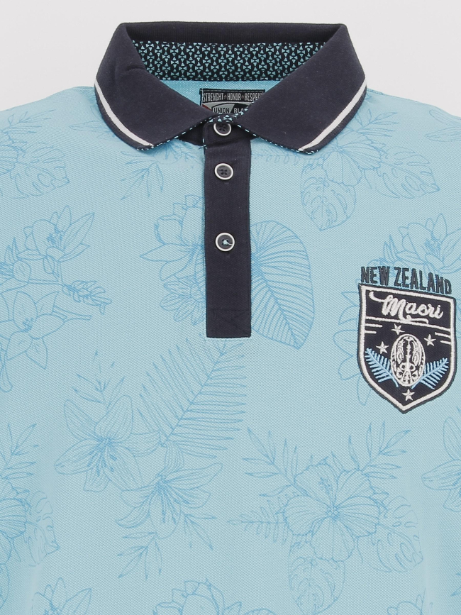 Polo de rugby try bleu homme - Union Black