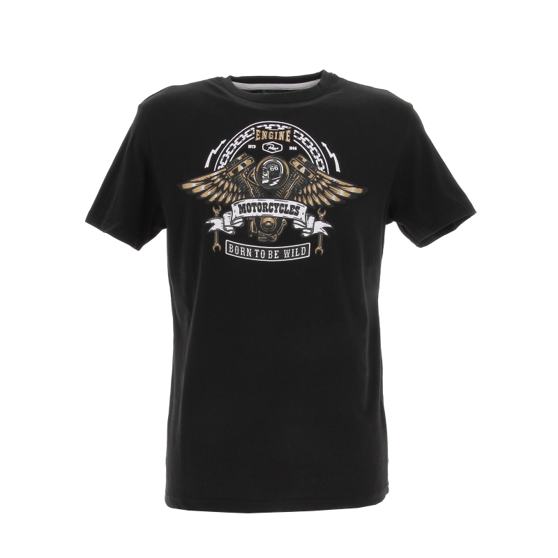 T-shirt biker 90971 noir homme - Rms 26