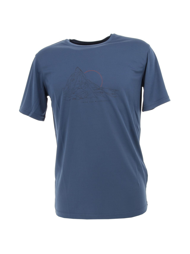 T-shirt de randonnée fingal organic bleu homme - Regatta