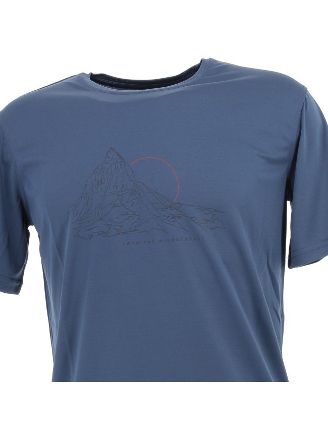 T-shirt de randonnée fingal organic bleu homme - Regatta