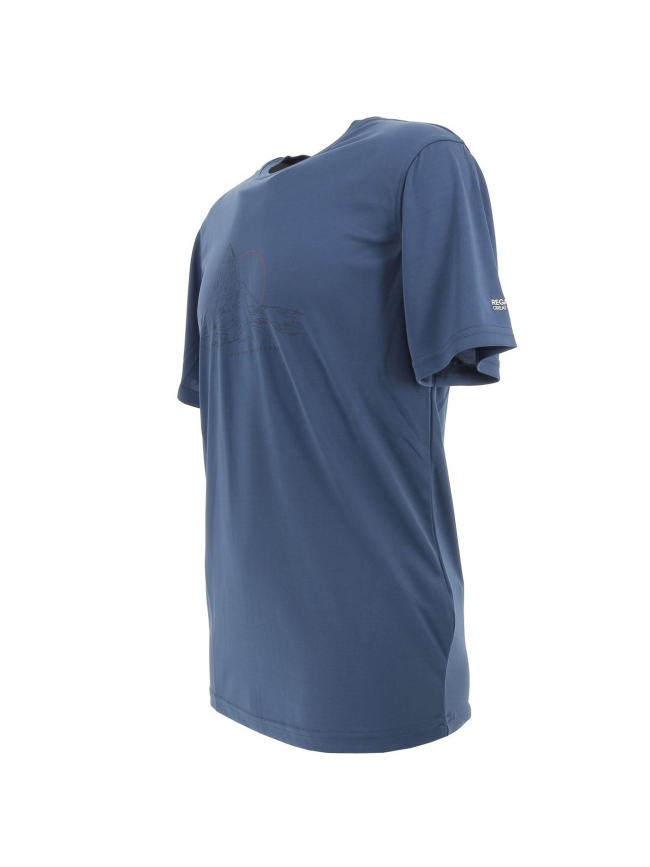 T-shirt de randonnée fingal organic bleu homme - Regatta