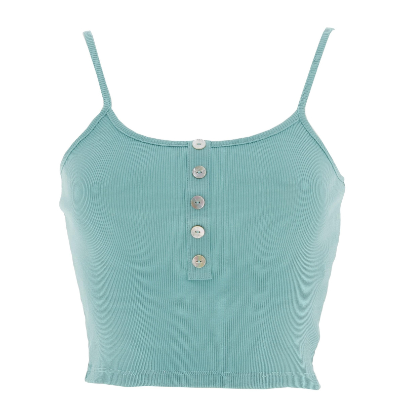 Débardeur crop nessa vert femme - Only