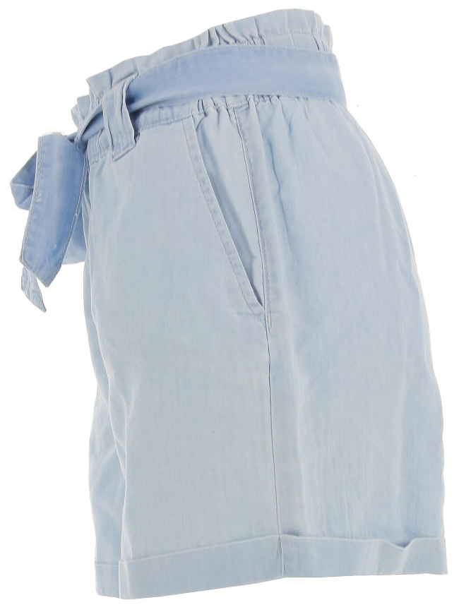 Short ceinture bea denim bleu femme - Only