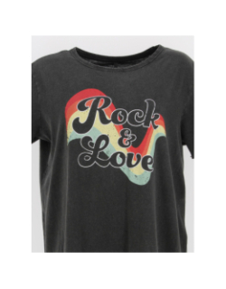 Robe t-shirt rock noir femme - Only